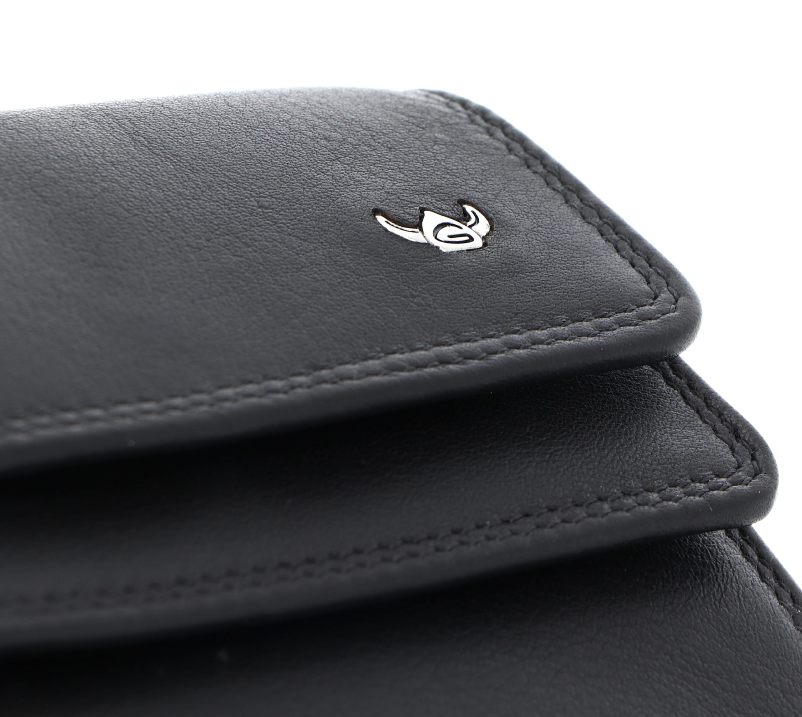 Golden Head Leder Geldbörse Polo RFID Protect Überschlagbörse 1176 Schwarz