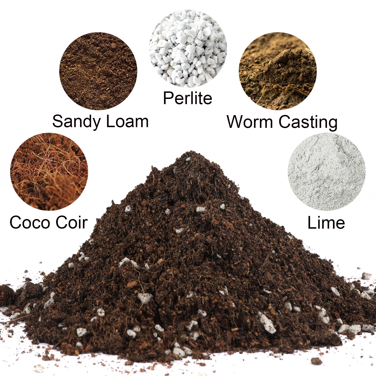 GOTVUGE Potting Soil Mix for House Plants, Organic Houseplant Soil Well Draining Dirt Ready to Use, Fit For House Plant Like Pothos, Philodendron, Monstera, African Violet (2L) - Image 2