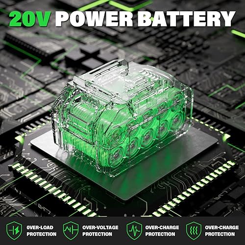 Miniatura 3 de SOYUS Batería de reemplazo de litio 4.0Ah, batería recargable de la capacidad grande 20V con la exhibición del poder