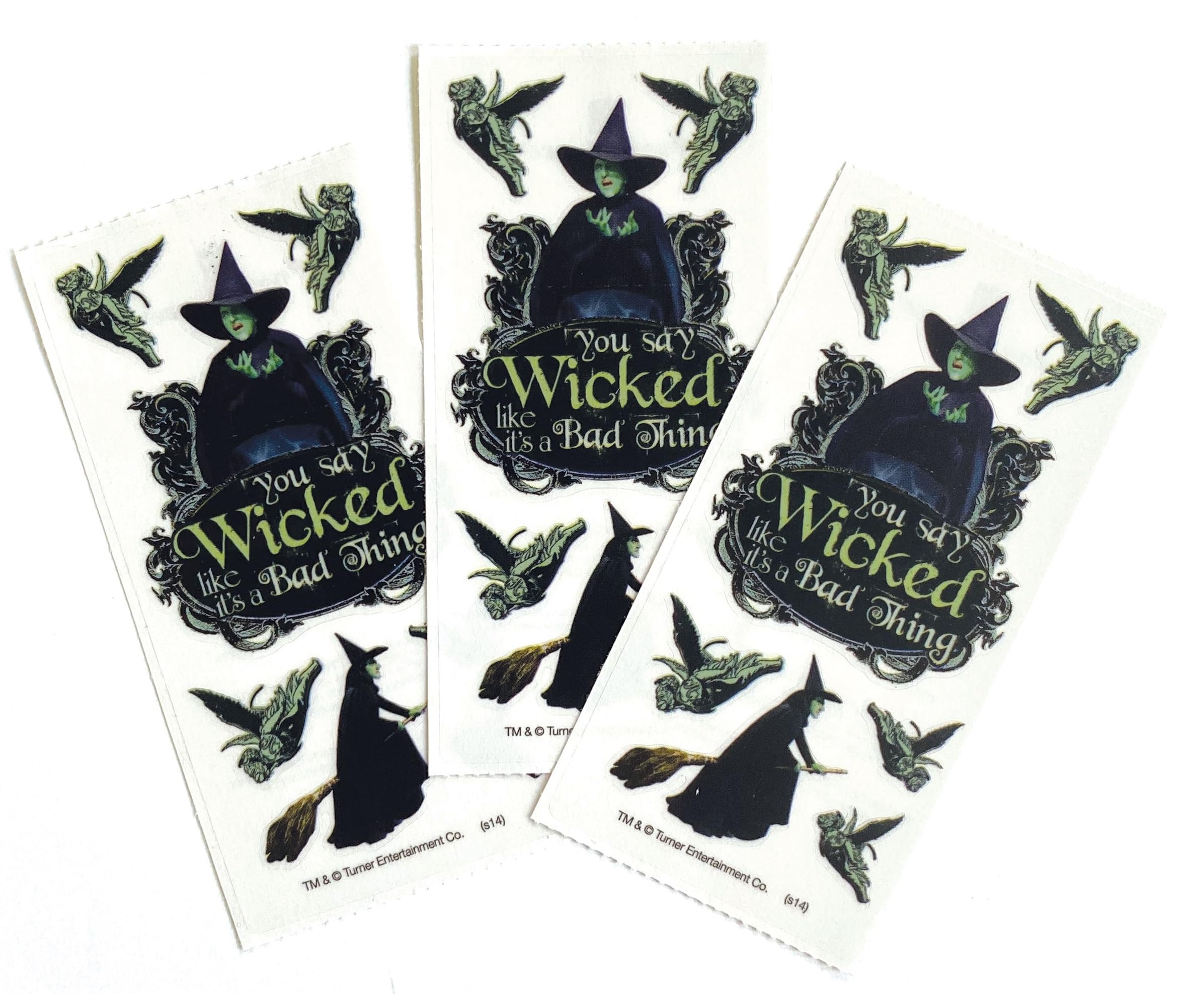 Wicked Wizard Of Oz Stickers – Musical Fantasy Decals – For Scrapbooks, Laptops, Water Bottles – UK Made