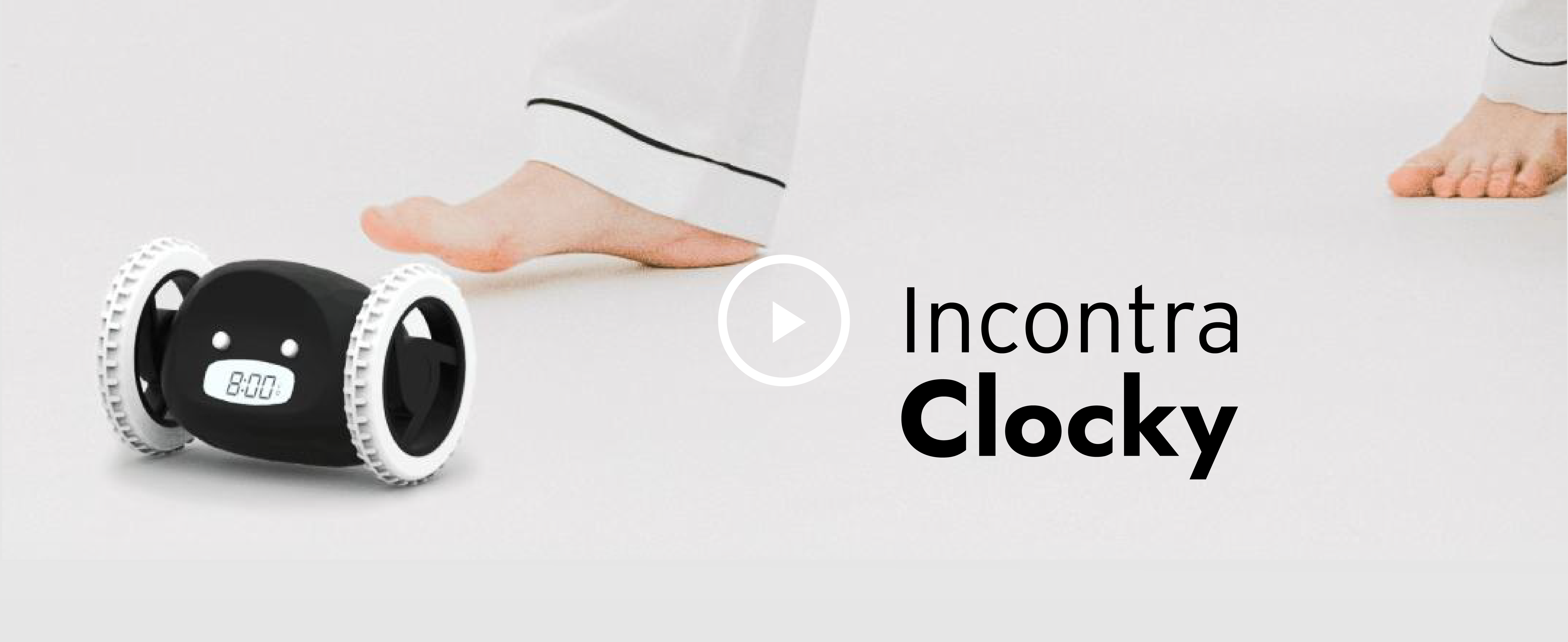 CLOCKY Sveglia Scappa E Cammina - Sveglia Rumorosissima Per Dormiglioni (Nero)