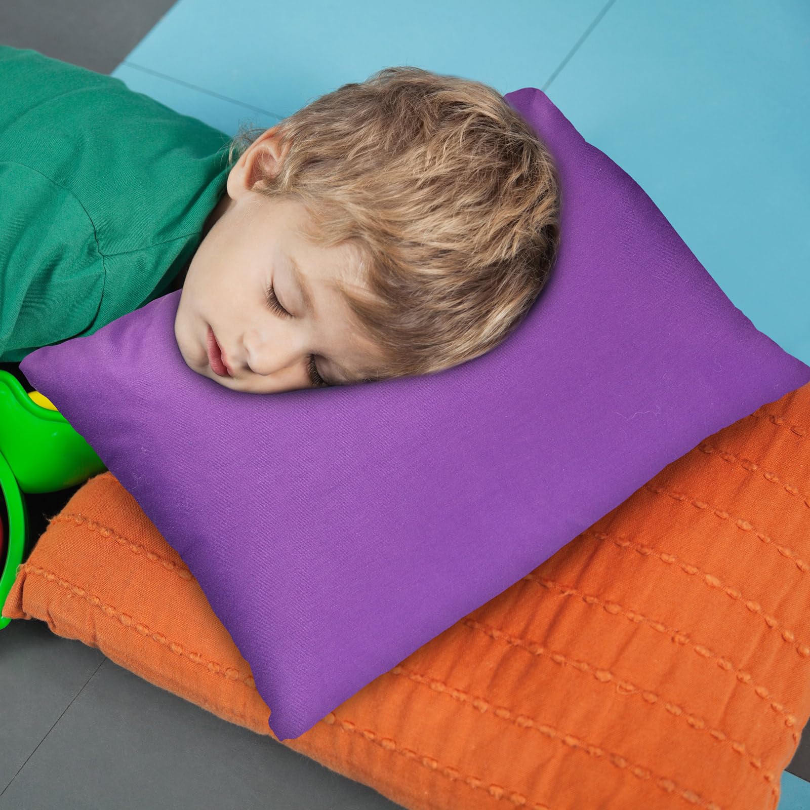 Paquete de 6 mini almohadas infantiles para guardería, almohada de viaje pequeña de 14 x 9 pulgadas, almohadas para niños pequeños, almohadas suaves y pequeñas, almohada de viaje para la siesta 3