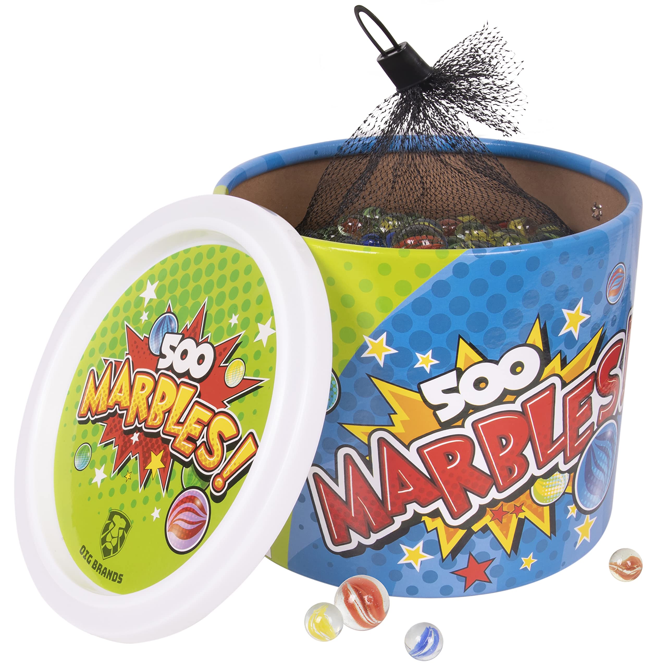 Buy 500 Pack Assorted Marbles Fun Retro Toys I Classical Glass Marbles