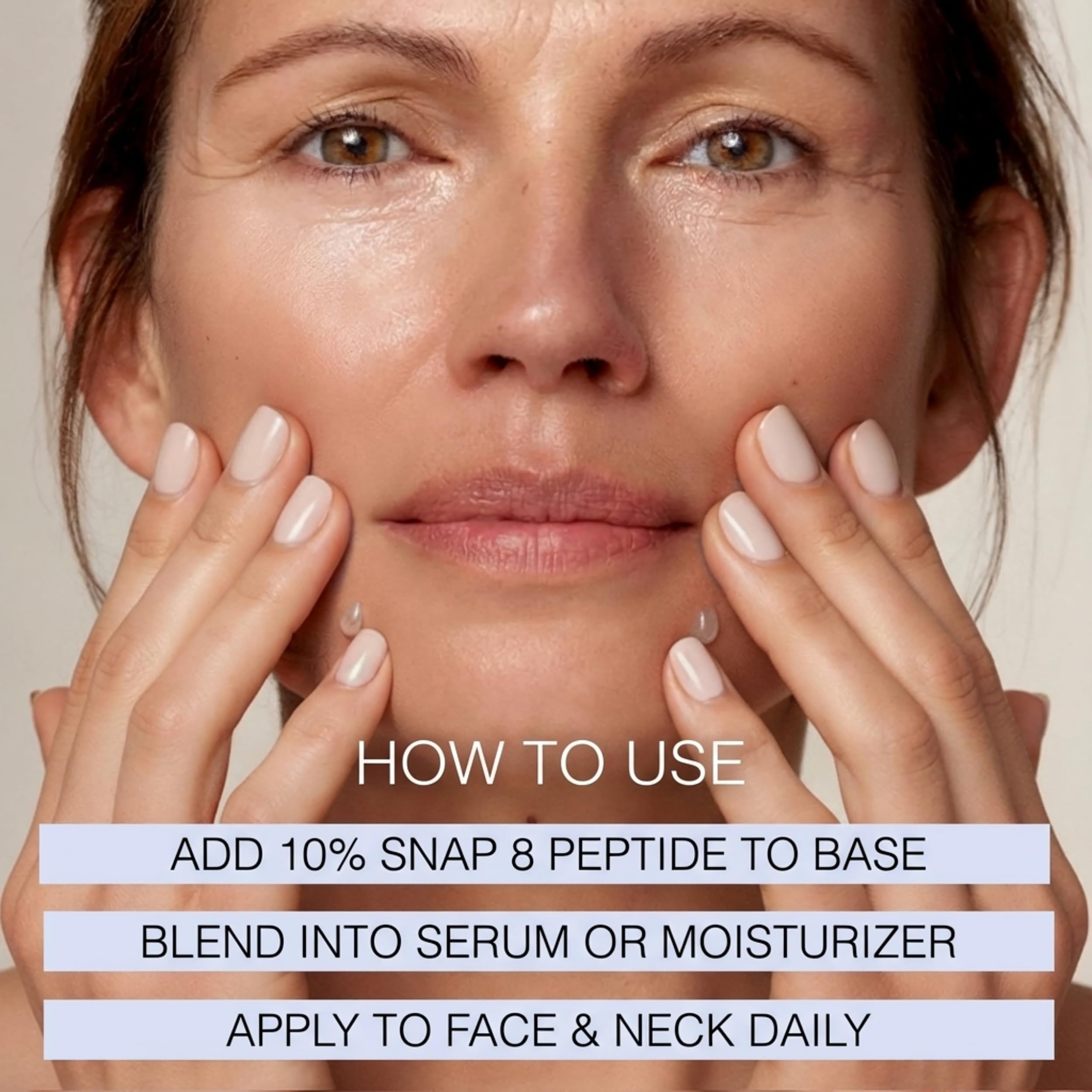 Snap-8 Peptide Serum 10% for DIY Skincare, Unscented, Water-Soluble