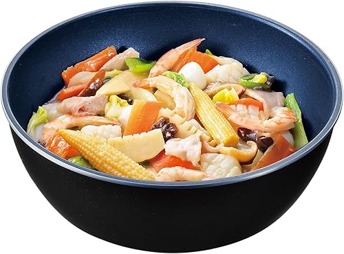 Miniatura 8 de Pearl Metal HB-2443 Handle Removable Pot and Frying Pan, Set of 3, Induction Compatible, Blue Diamond Coat (1 Pot, 1 Frying Pan, 1 Handle), Luxpan