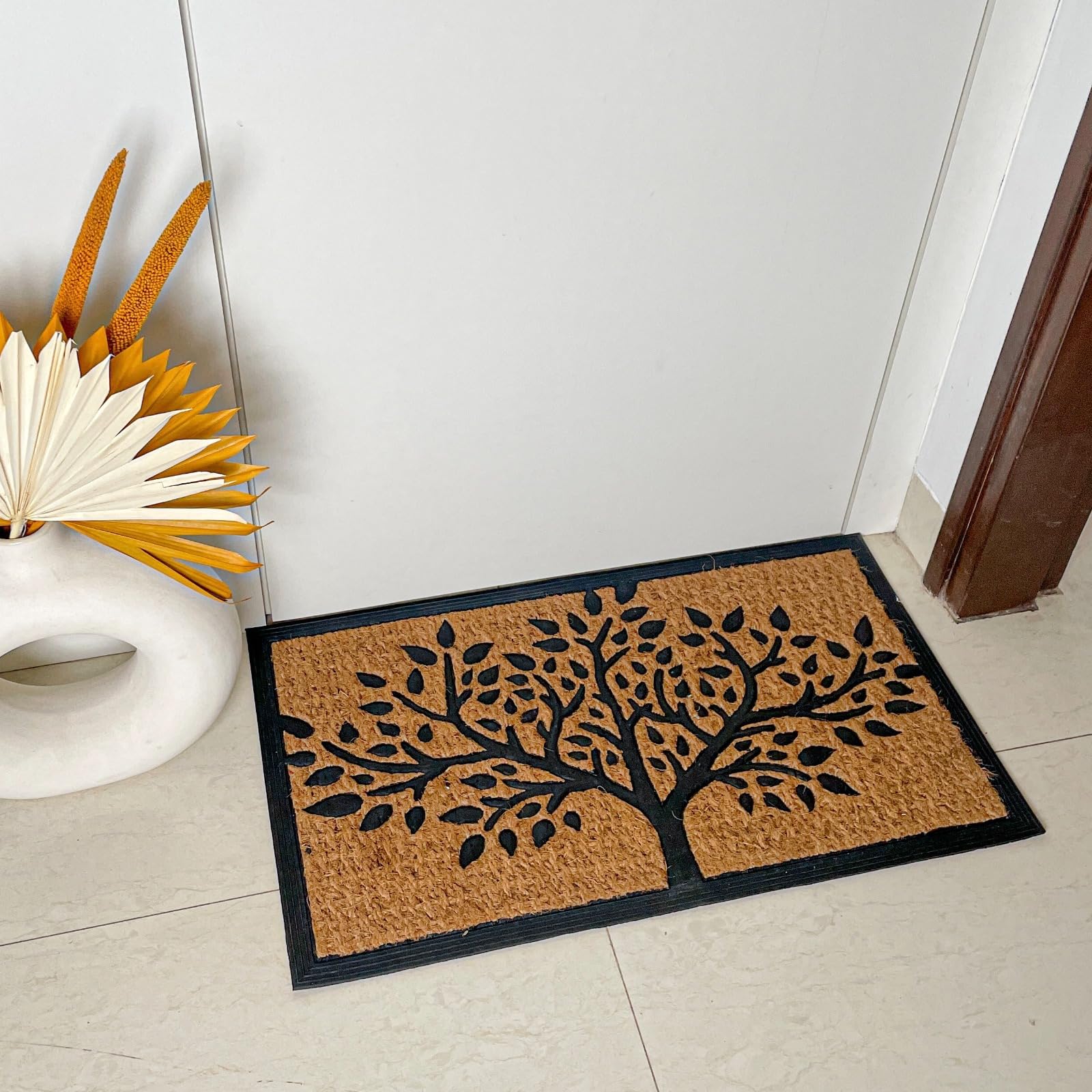 PIXEL HOME DECOR © Coconut Coir Mat with Rubber Backing for Your Door Step - Welcome Mat (40x70)(Pack of 1) (Tree Mat)-image-47
