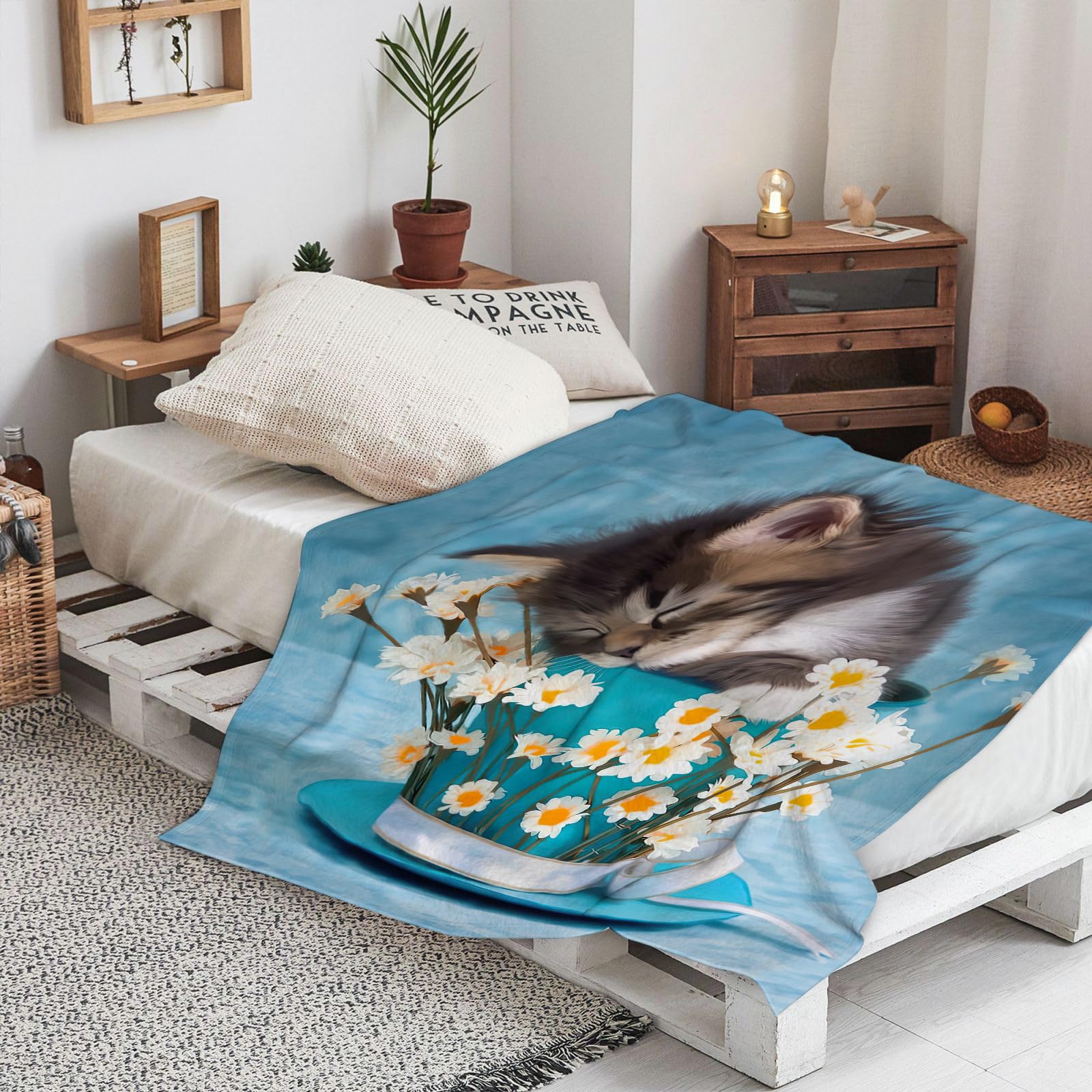 Coperta In Flanella Morbida Con Bradipi – Plaid Per Bambini E Adulti, Leggera E Traspirante, 127x152 Cm, Per Divano E Viaggi - 3