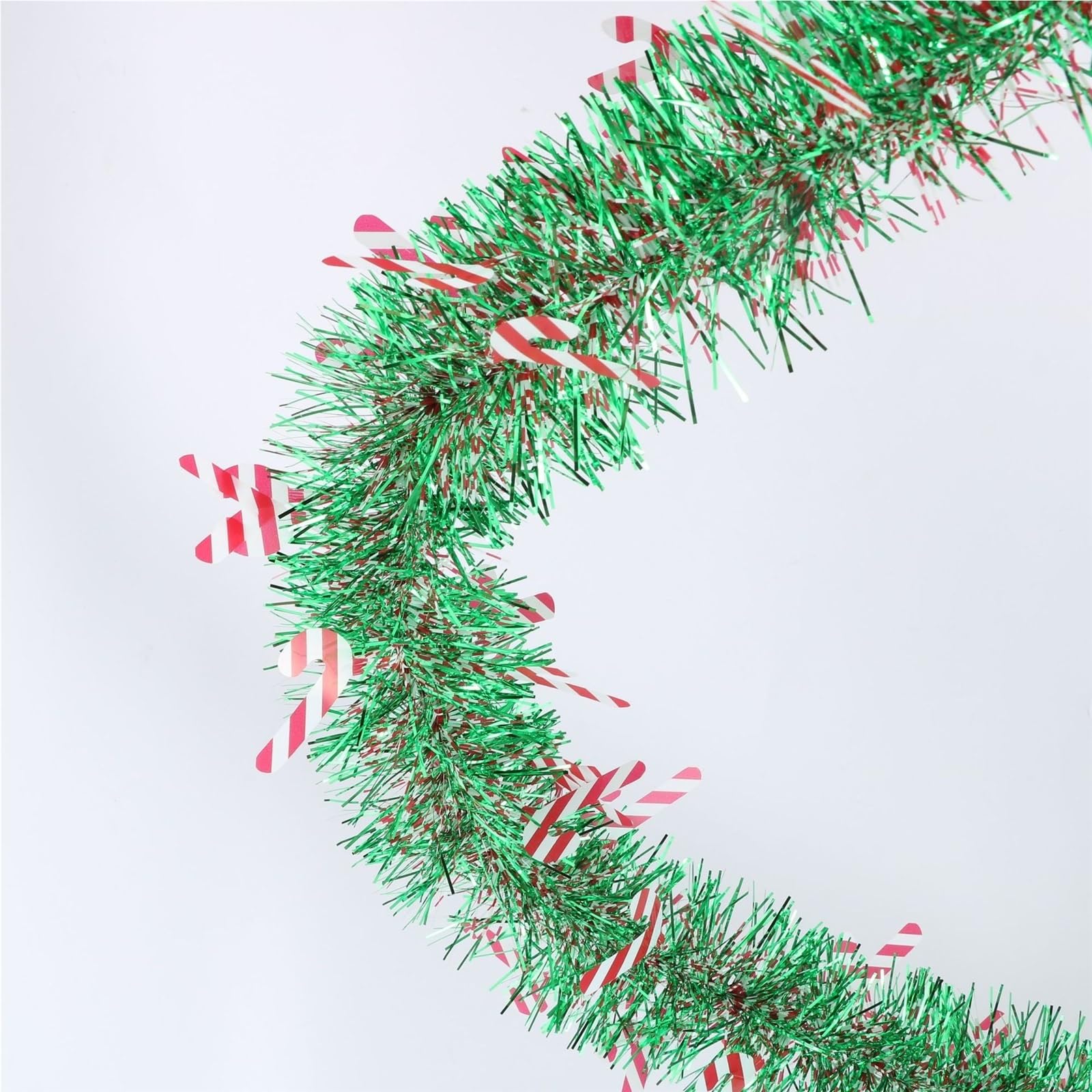 Deko Für Innen Außen 10-teilige, Gedrehte Lametta-Girlande for Aufhängen Am Weihnachtsbaum Balkon Treppengeländer