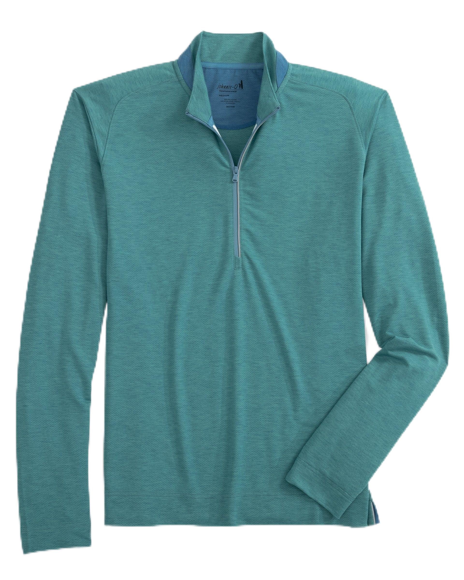 johnnie-O Brewer Performance 1/4 Zip Pullover Green Grass/XXL, XX-Large