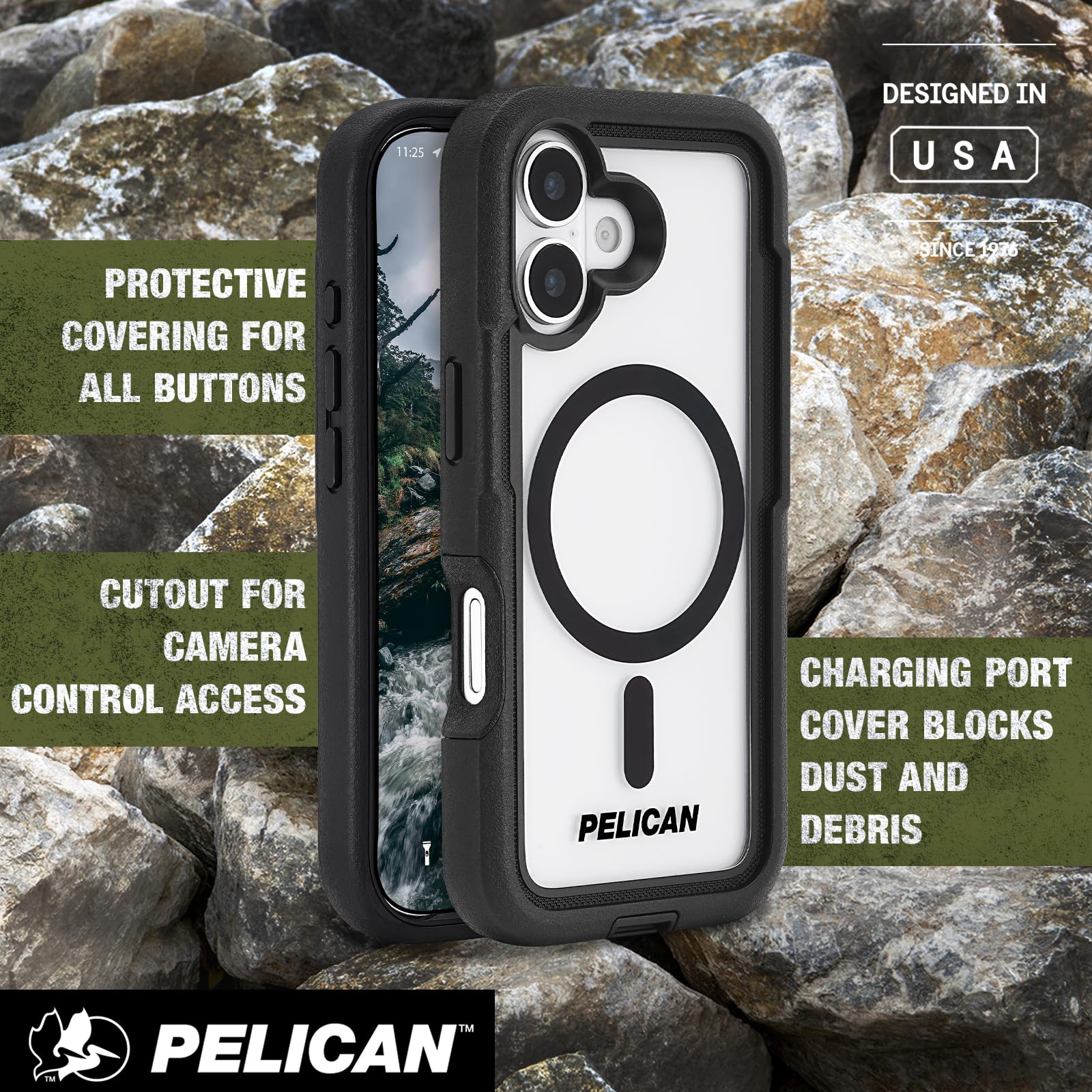 Amazon.com: Pelican iPhone 17 Case - Rugged MagSafe Phone Case