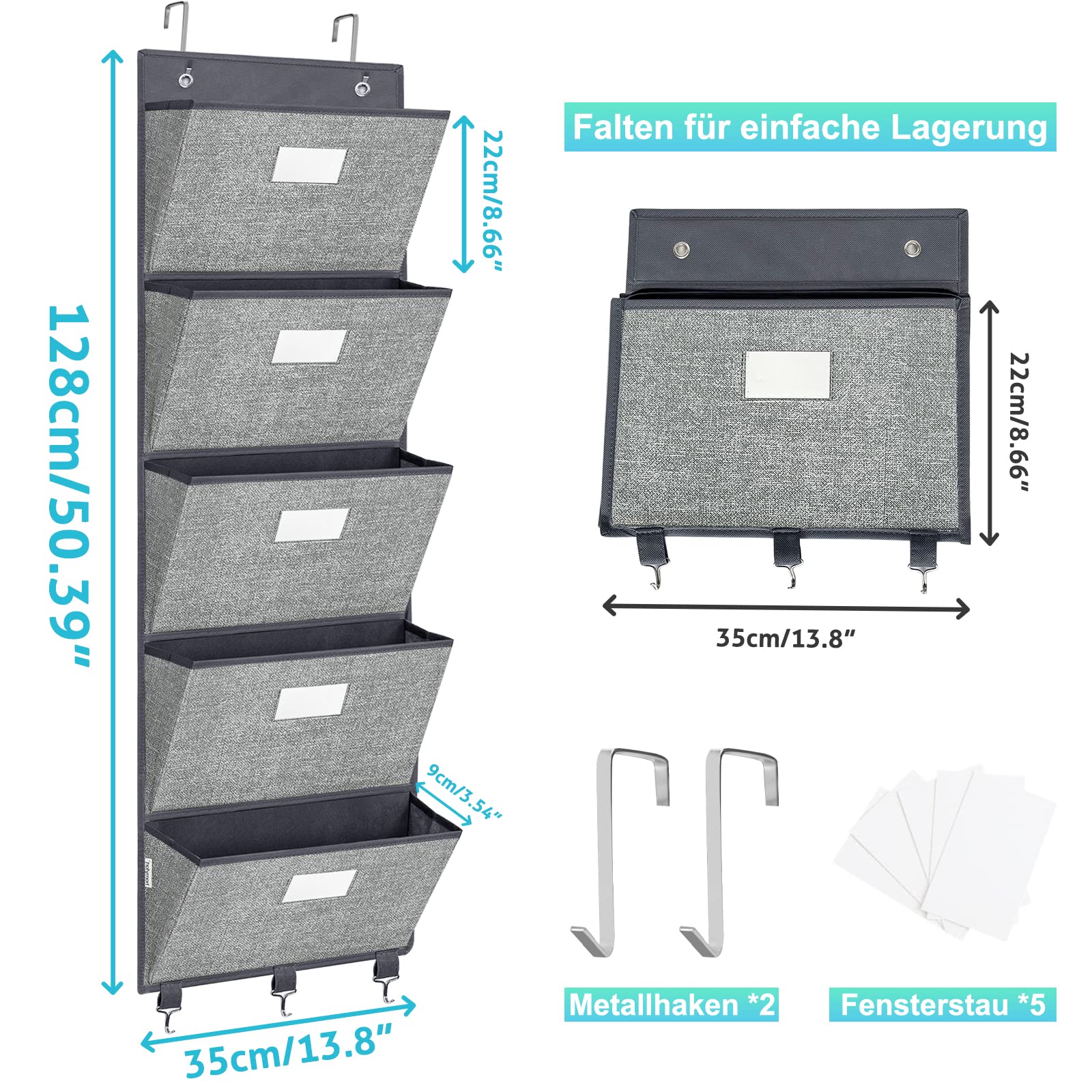 Veronly Organiseur De Fichiers Mural Pour Bureau, Dossiers