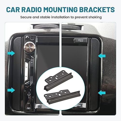 Miniatura 6 de NuIth Kit de instalación de radio de repuesto doble DIN para Toyota CamryAvalonCorolla 2004-2010 Scion XBTC 1997-2009, kit de bisel de montaje