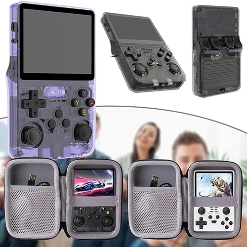 Miniatura 6 de WERJIA Estuche rígido compatible con R36TR36SRG36PRORG35XX PlusRGB20S Handheld Retro Game (negro)