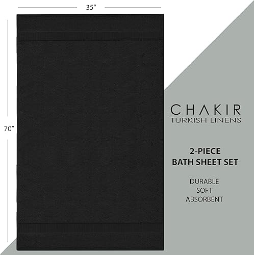 Vista 185 de Chakir Turkish Linens - Toallas de baño turcas de 100% algodón (35 x 70 pulgadas, toallas de baño grandes, color rosa)