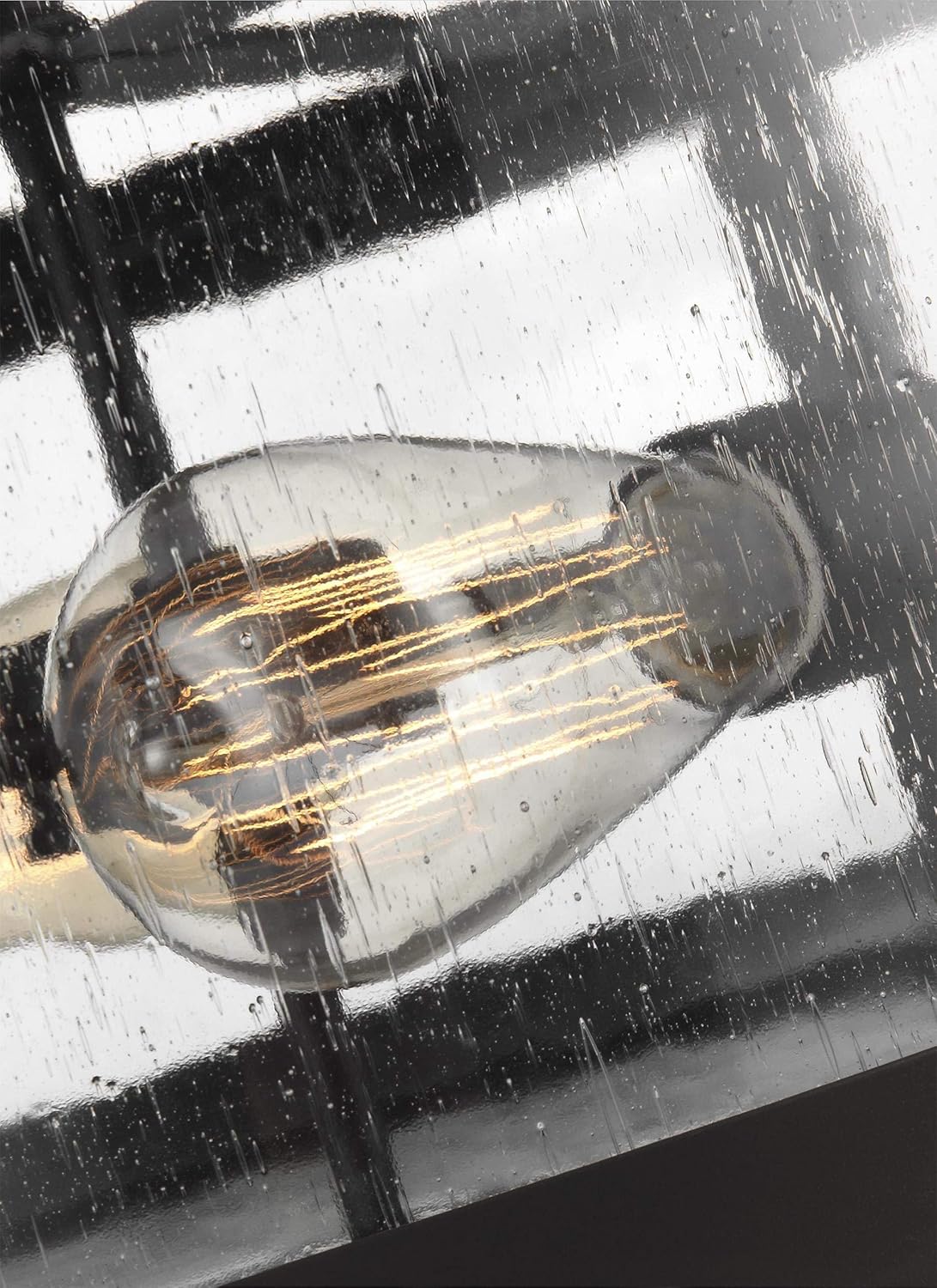 Super Big Clearance! Feiss SF341ORB Harrow Glass Semi Flush Ceiling Lighting, Bronze, 2-Light (15Dia x 10H) 120watts