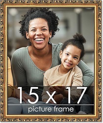 Miniatura 40 de Poster Palooza Marco de fotos de madera tradicional dorado de 19 x 24 pulgadas con plexiglás acrílico UV, respaldo de tablero de espuma y accesorios