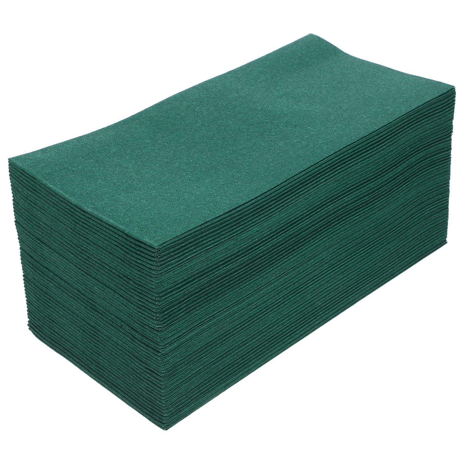 200 Unidades Servilletas Verdes Desechables de Papel para Bodas y