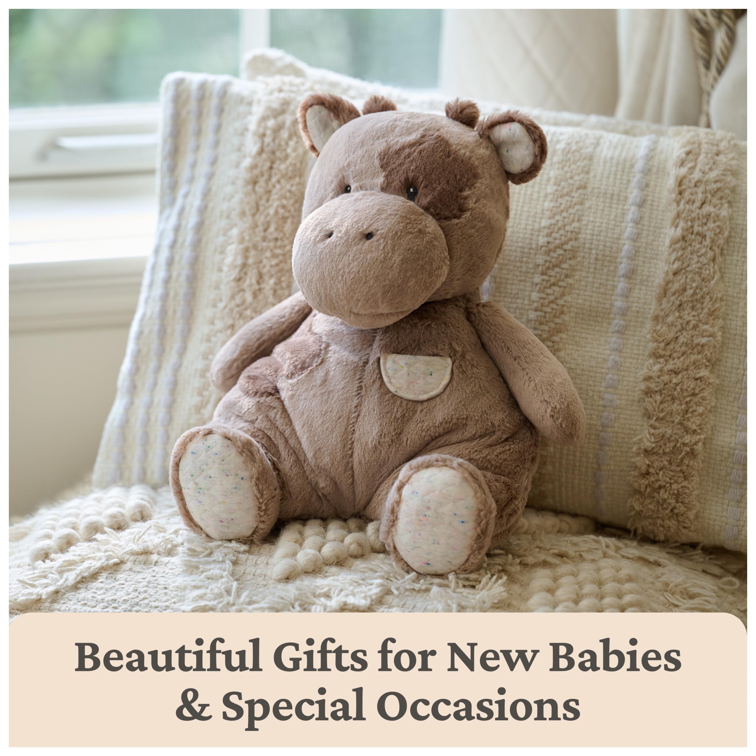 Baby GUND Oh So Snuggly Mucca Peluche Mucca Peluche Animale per Neonati e Neonati, Marrone, 31,8 cm
