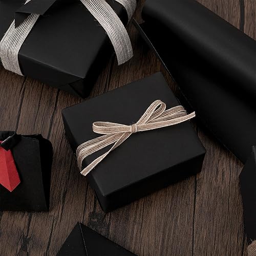 Miniatura 10 de Homeral Rollo de papel de regalo plateado mate, 46.8 pies cuadrados (17 pulgadas x 32.8 pies), color sólido para Navidad, cumpleaños, boda, baby