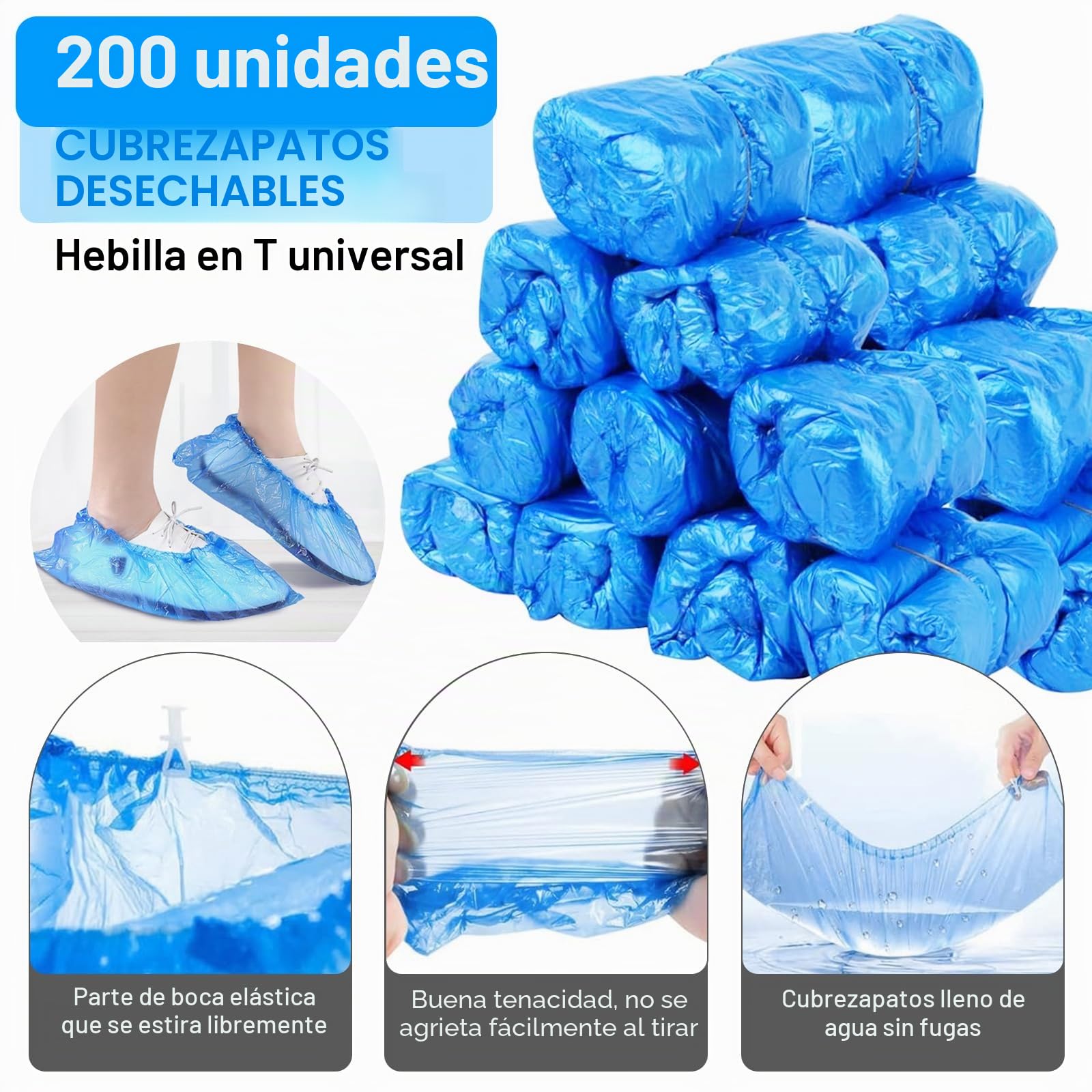 Máquina Sutomática for Cubrir Zapatos, Máquina Automática de Cubierta de Calzado con 200 Cubiertas de Plástico Desechables, para Zapatos de Oficina, Fábrica, Hogar