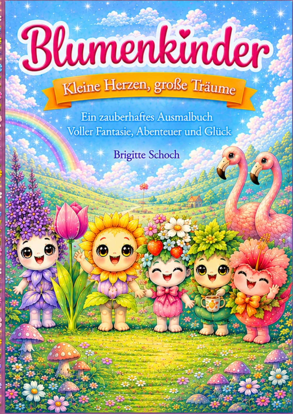 Blumenkinder: Kleine Herzen, große Träume. Ein zauberhaftes Ausmalbuch voller Fantasie, Abenteuer und Glück! Die Blumenmädchen möchten dich daran erinnern, wie wichtig kleine Glücksmomente sind!