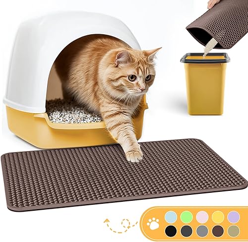 Miniatura 4 de Tapete sanitario para gatos, tapete pequeño que atrapa la orina, fácil de limpiar, caja sanitaria impermeable, a prueba de orina y antideslizante,