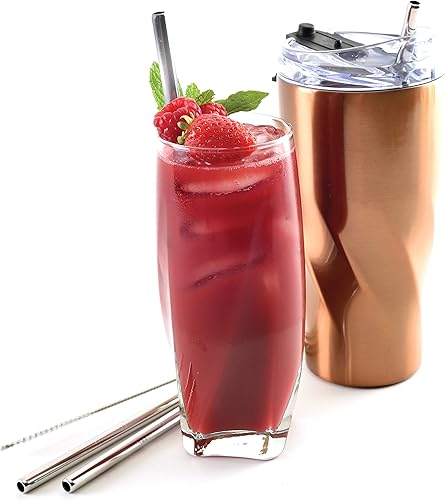 Miniatura 4 de Norpro 470 Pajitas de acero inoxidable con 2 cepillos de limpieza,