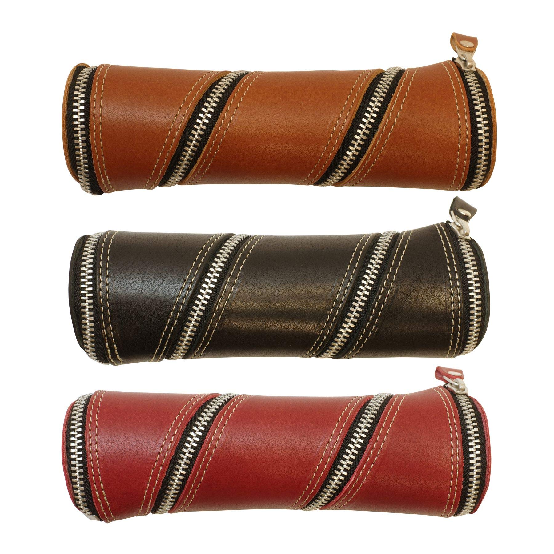 Amazon | 革製 ZIP ペンケース 【ブラック】 LDK-ZPN-01 | ペンケース