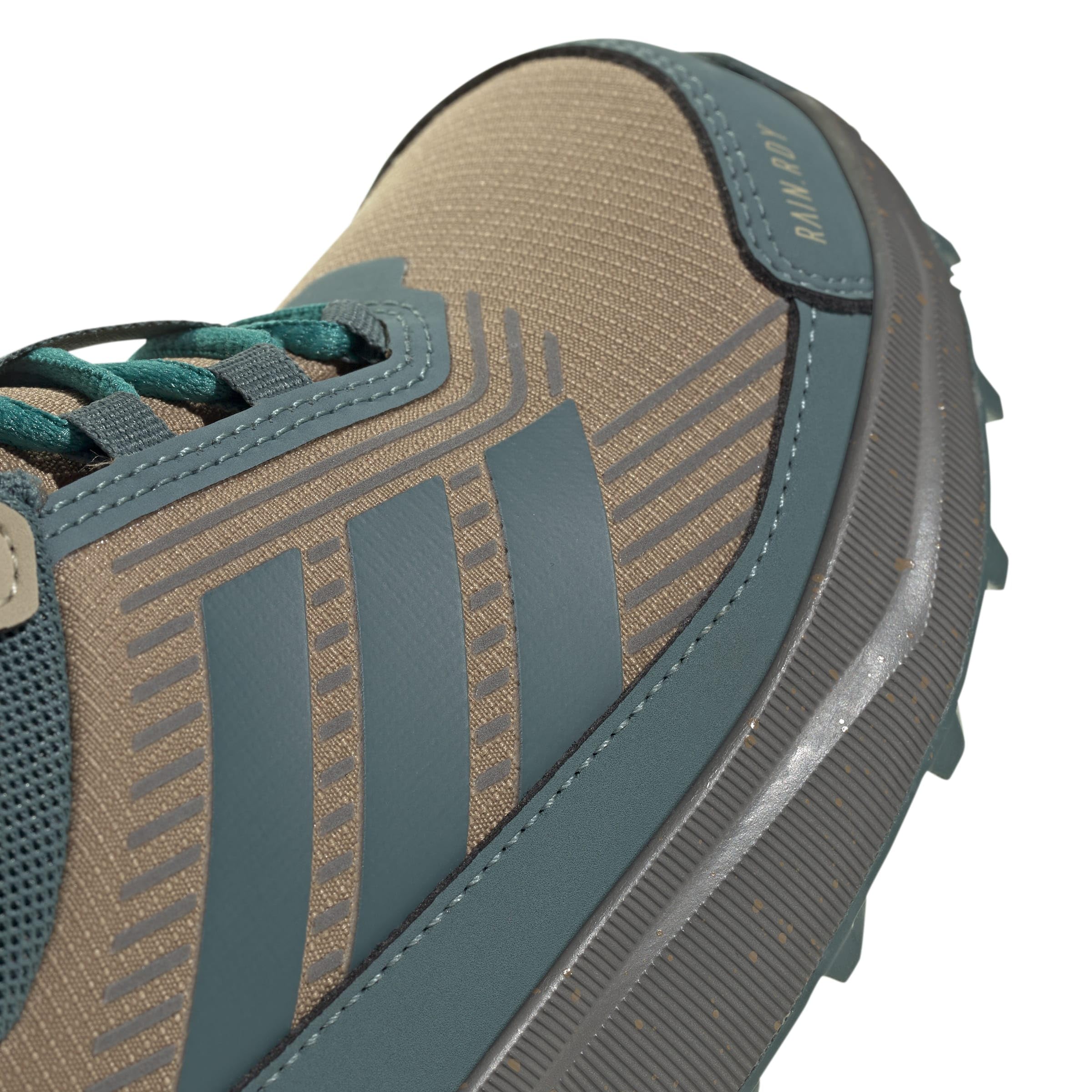adidas Uniseks - dzieci Terrex Trailmaker 2 Mid RAIN.RDY Hiking Shoes Kids, Cardboard/Preloved Teal/Pure Teal, 38 EU