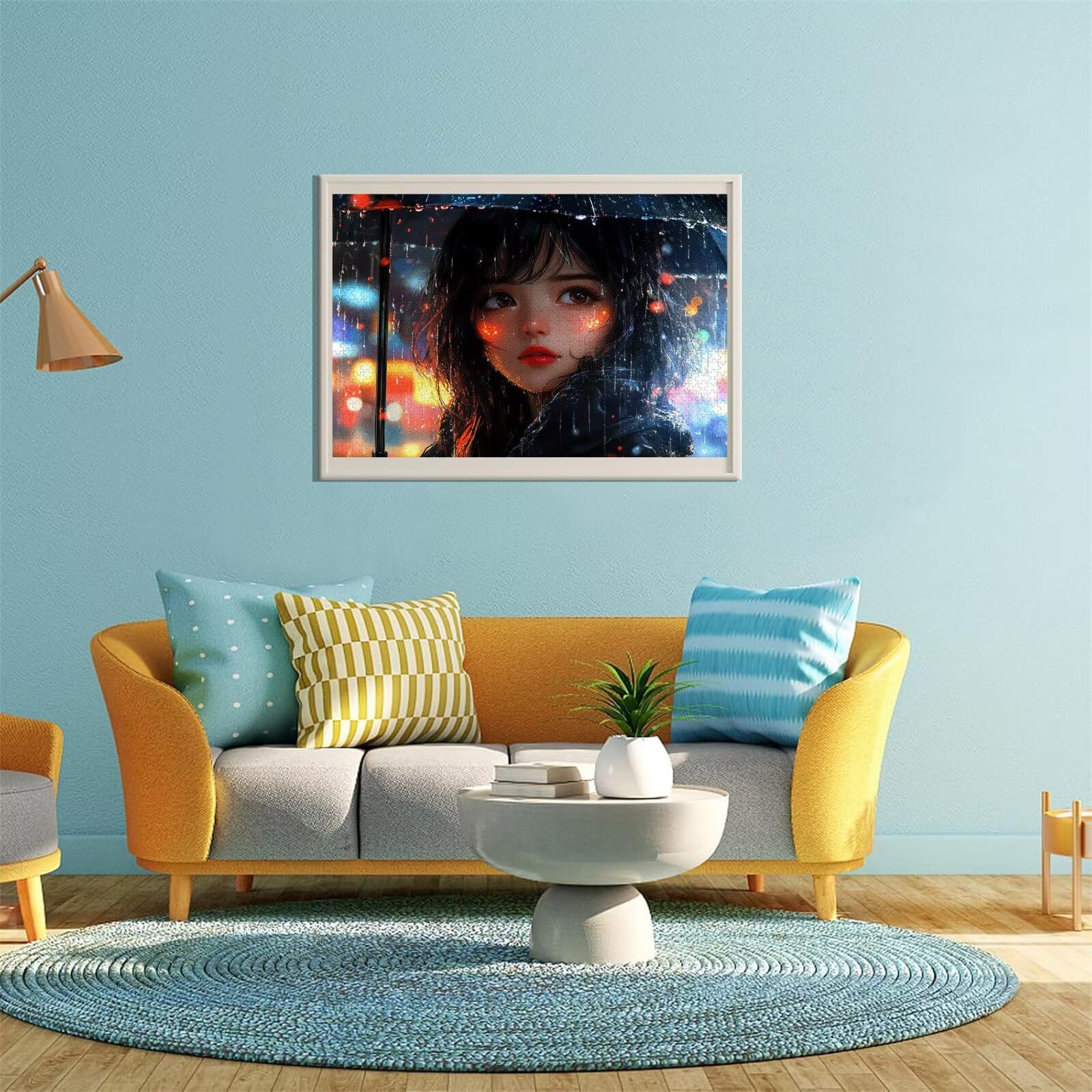 Ragazza Jigsaw Puzzle Adulti 5000 pezzi Jigsaw Puzzles Classici Arte Impossibili Grandi Dimensioni Cartone Animato per Adulti e Ragazzi Divertimento Giochi Rilassamento e Intelligence 105x156cm t-773