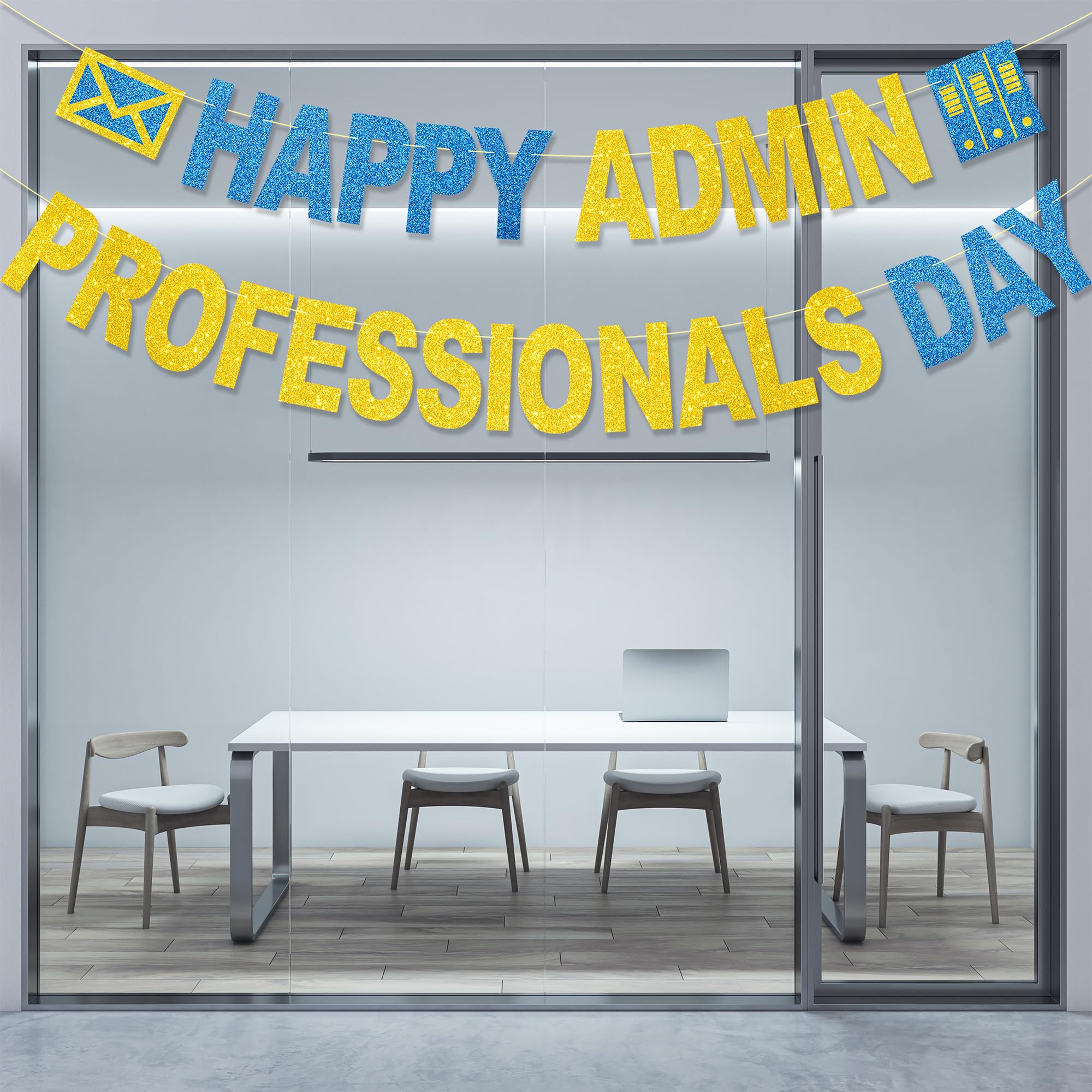 Happy Admin Professionals Day Banner No DIY Glitter Happy Administrative Professionals Day Office Party Decorations Administrative Professionals Day Gifts Appreciation Decorations