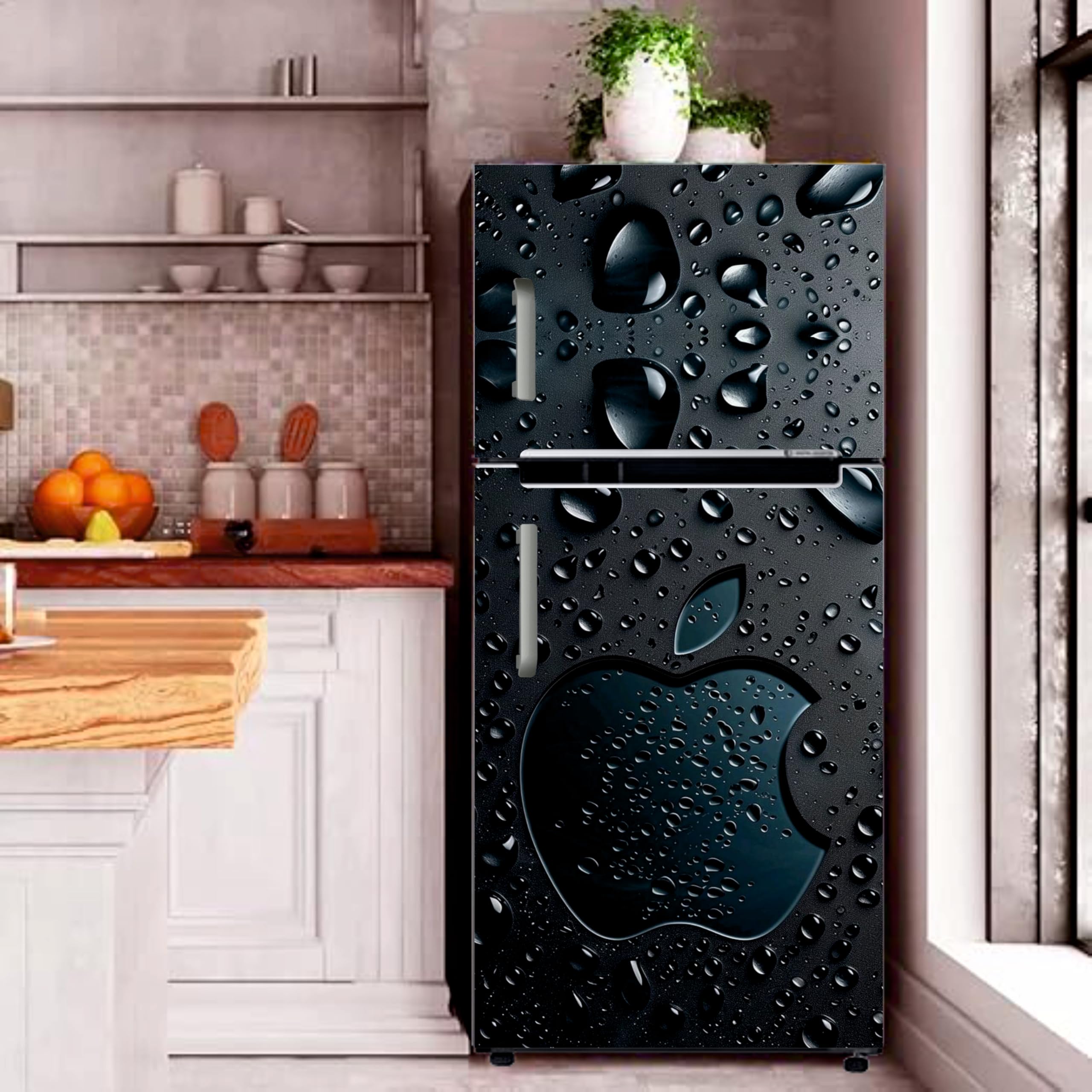 Fridge Door Stickers - Floral Vinyl Decals -5