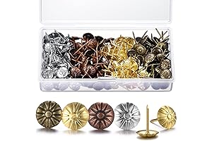 200-Pack Ornate Upholstery Tacks for Furniture Embellishment