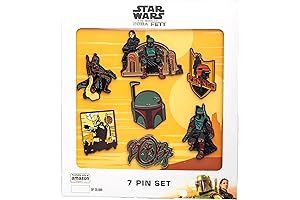 Star Wars The Book of Boba Fett 7-Piece Metal-Based Enamel Pin Set