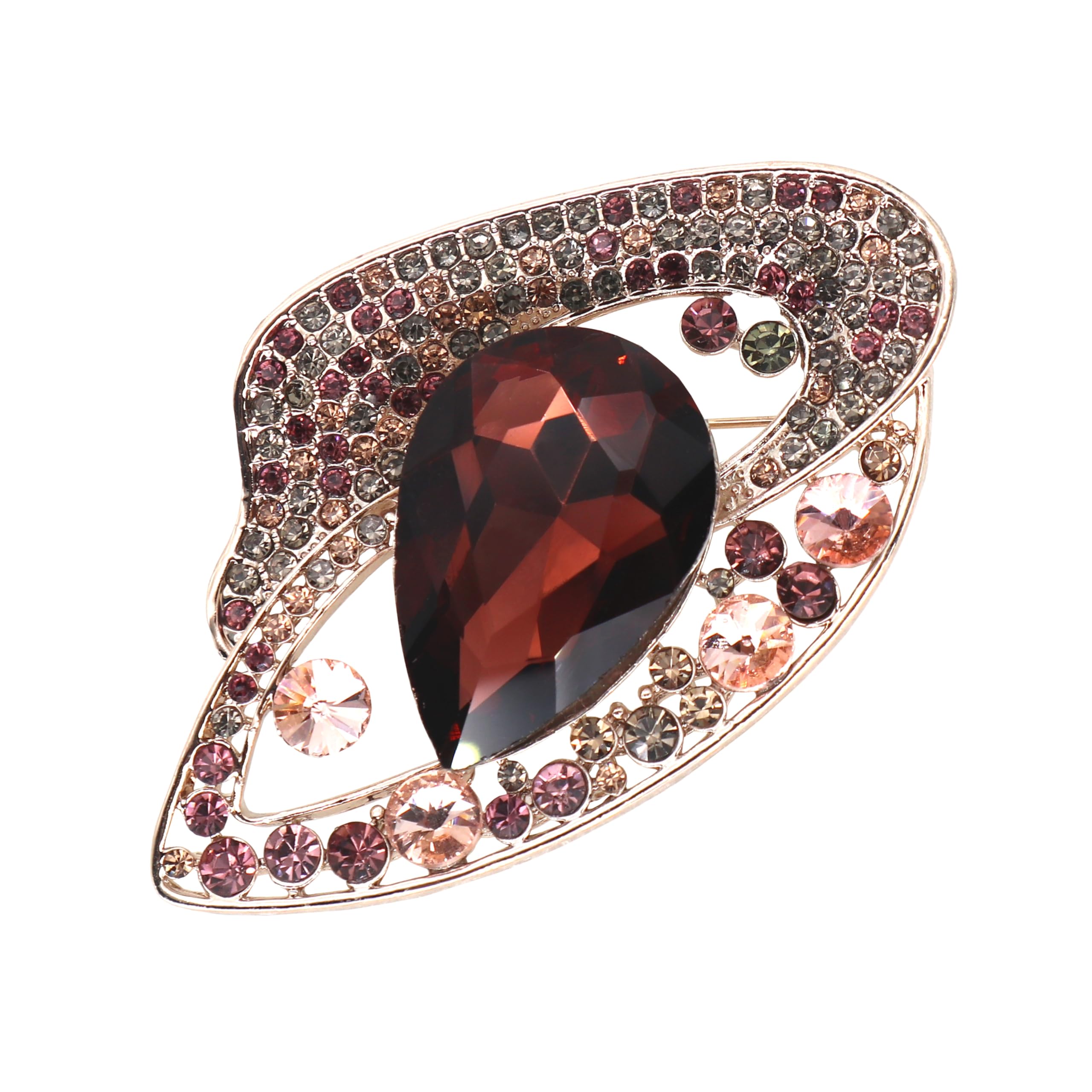 Brooch Pins for Women Girls Fashion Flower Crystal Rhinestone Pearl Jewelry