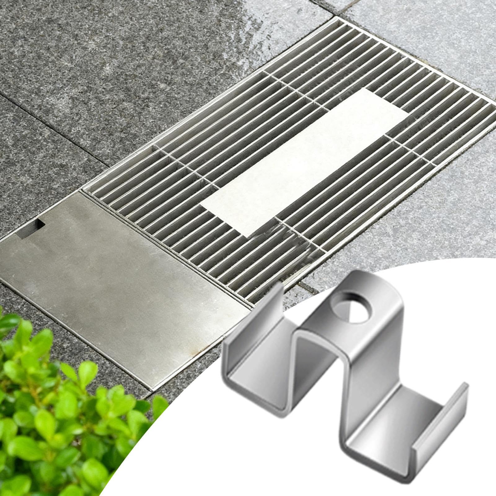Clip per sella a griglia | 25 pezzi a griglia ad alte prestazioni | Elemento di fissaggio resistente alle intemperie per l'installazione di gradini, ponti, terrazze, sistemi di drenaggio, scale