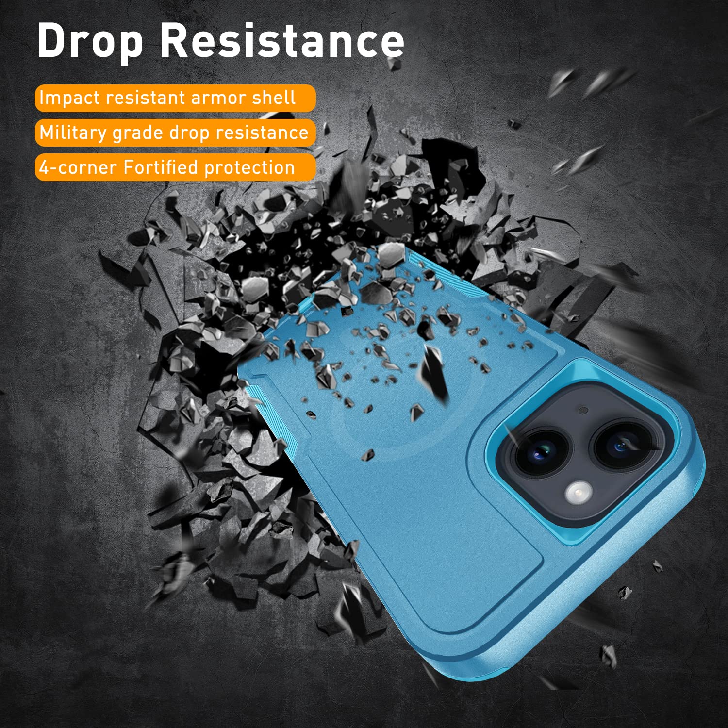 CONWOE Magnetic Case For IPhone 13 Pro With Belt Clip & Tempered Glass – Magsafe Compatible, Heavy Duty Shockproof Protection