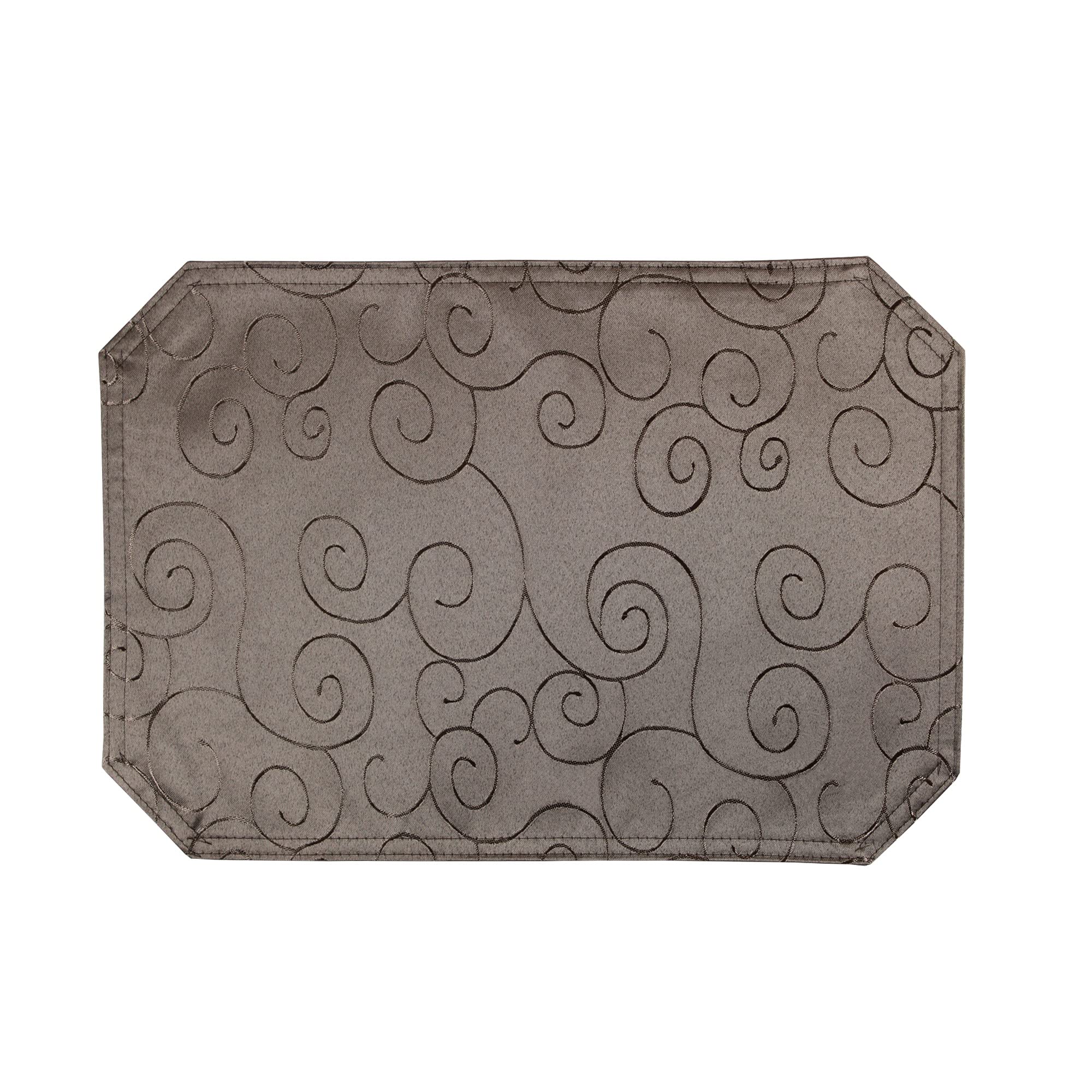 Tovaglietta Consept A Forma Di Farfalla – 35x50 Cm – Colore Ecru/Marrone – Ricamata E Lavabile A 40°