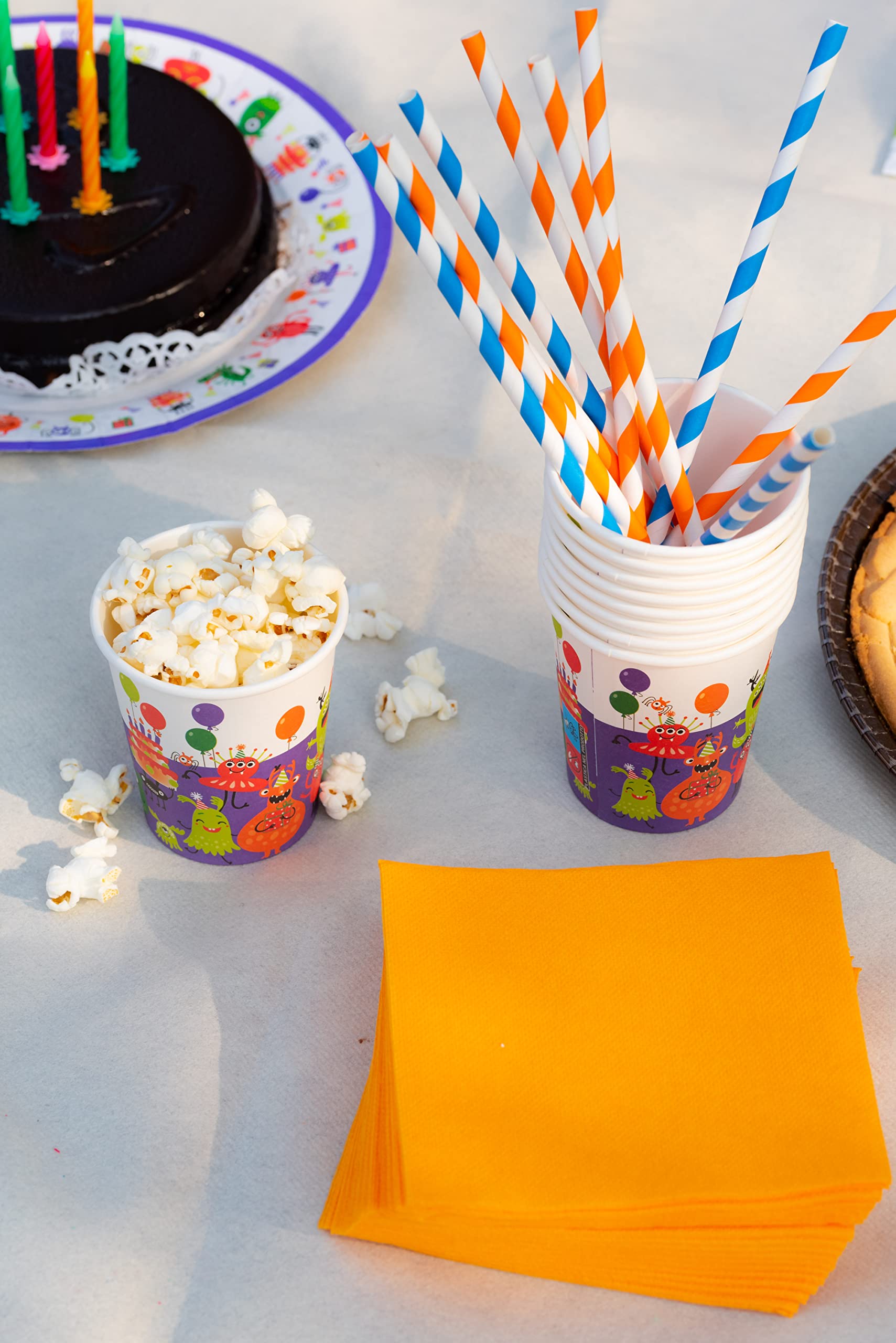 50 Petites Serviettes Microgaufrées - Bleu Canard - Jour De Fête