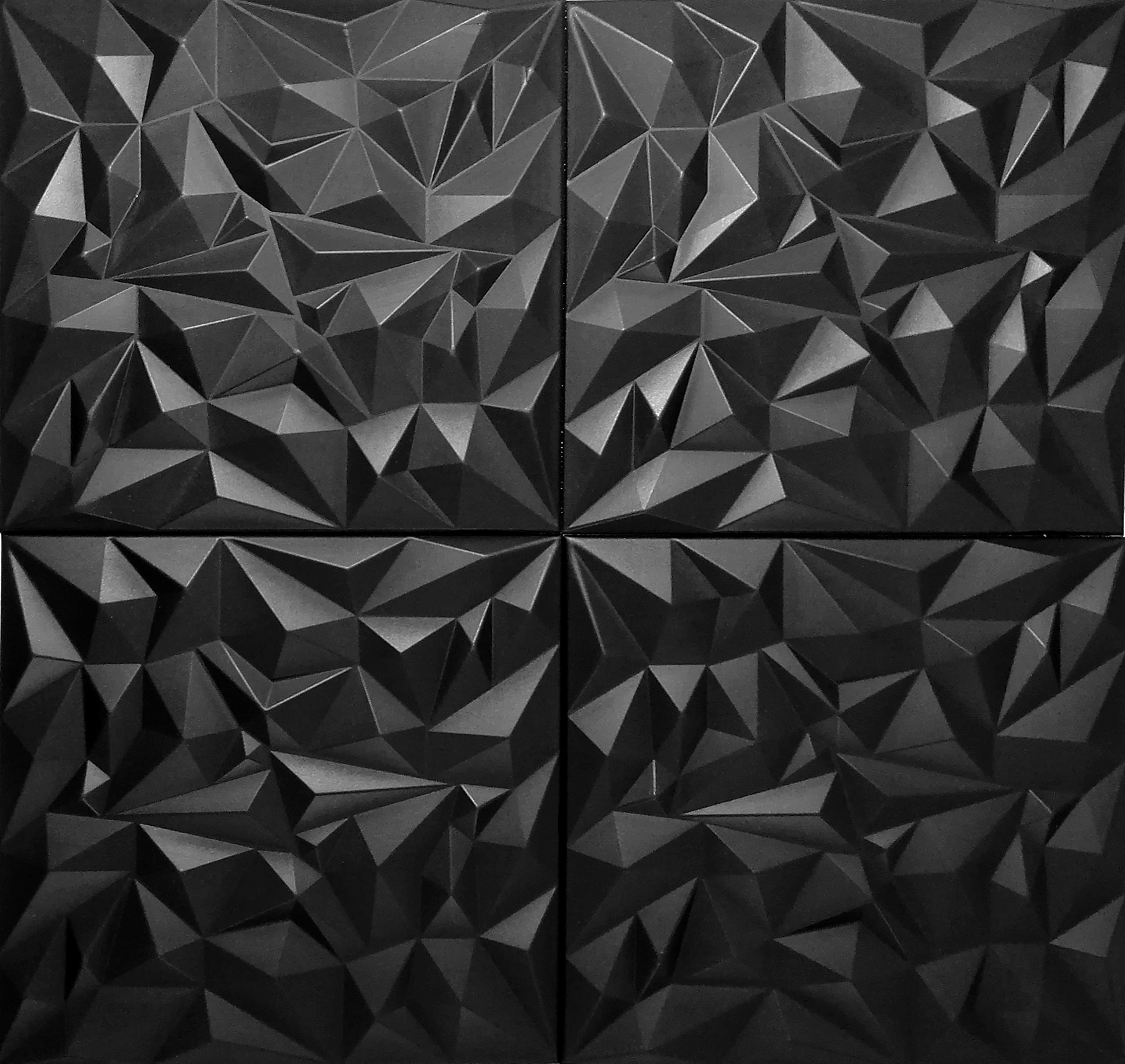 KASETON SUFITOWY PANEL ŚCIENNY 3D XPS AMETYST CZARNY 1m2