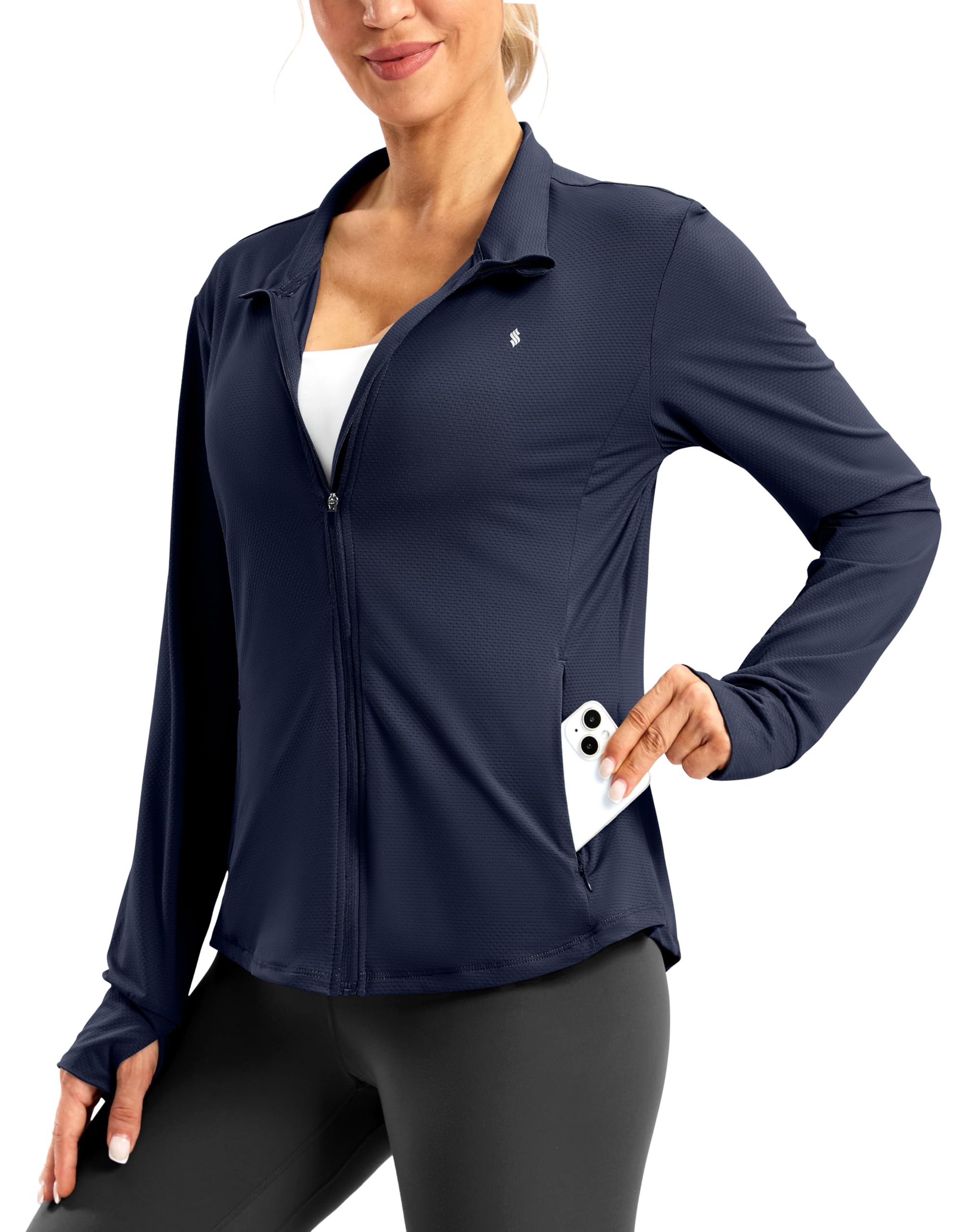 Soothfeel Women's UPF 50+ Lightweight Athletic Jacket
