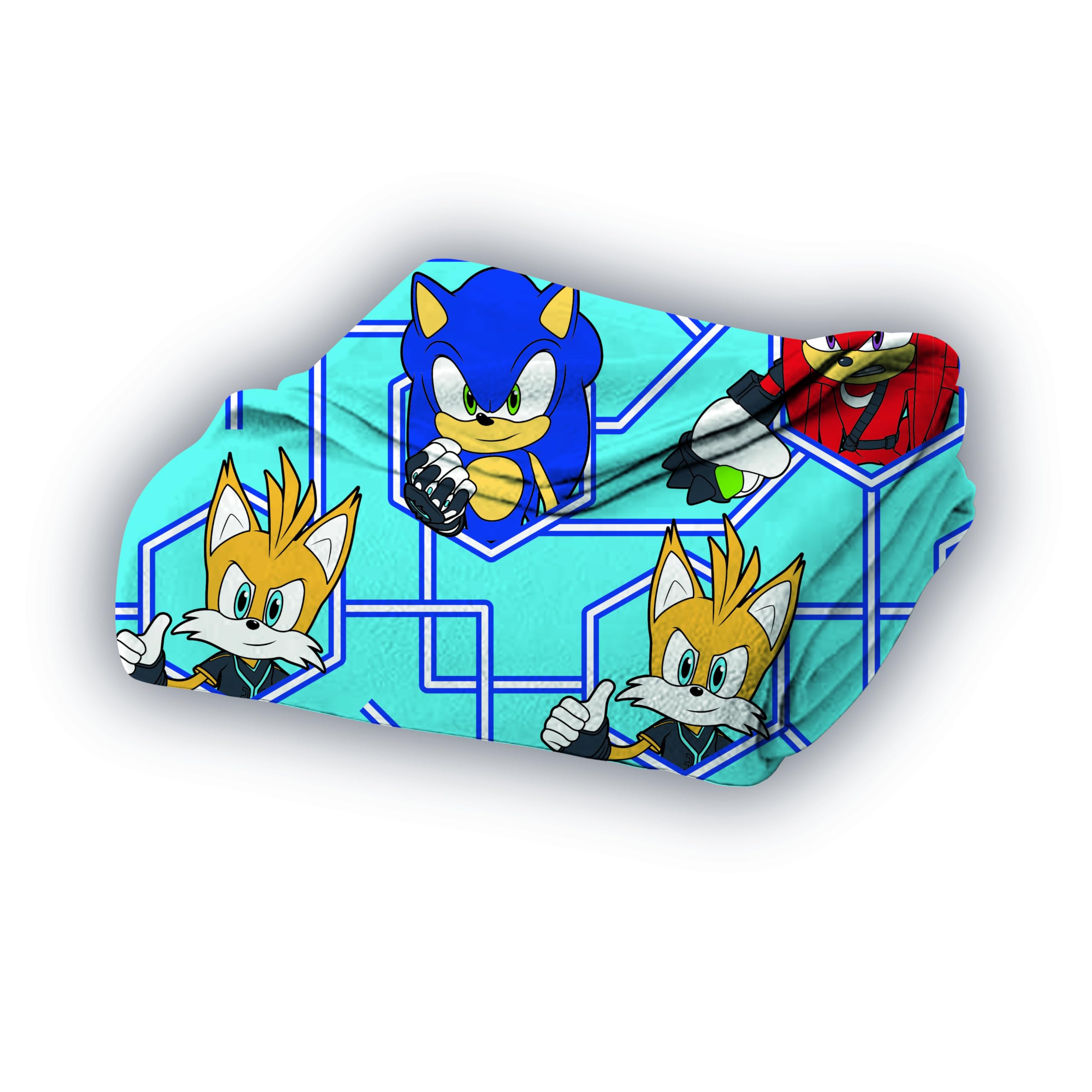 Character World Coperta In Pile Sonic The Hedgehog 100x150 Cm - Morbida E Ufficiale Per Bambini E Fan