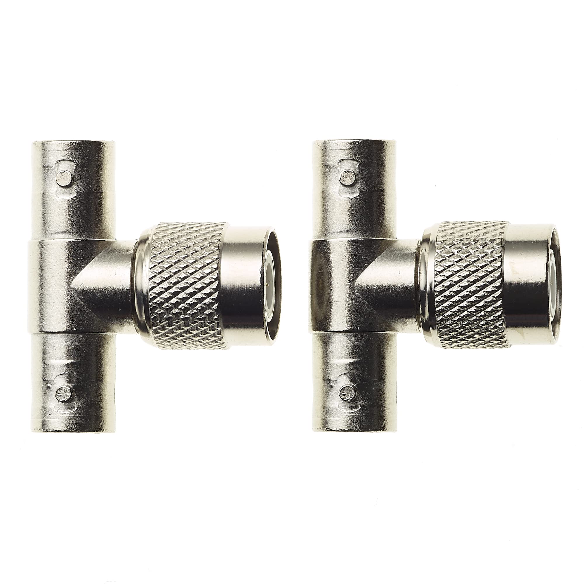 Adattatore BNC T 2 Adattatori BNC A T - 1 Maschio A 2 Femmina - Splitter Per Video CCTV, Fotocamere E Impianti Sicurezza CCTV Lens