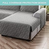 Vista 6 de Genina - Fundas de sofá seccional para perros, fundas de sofá en forma de L, funda de chaise longue reversible, fundas de sofá reversibles para sofá