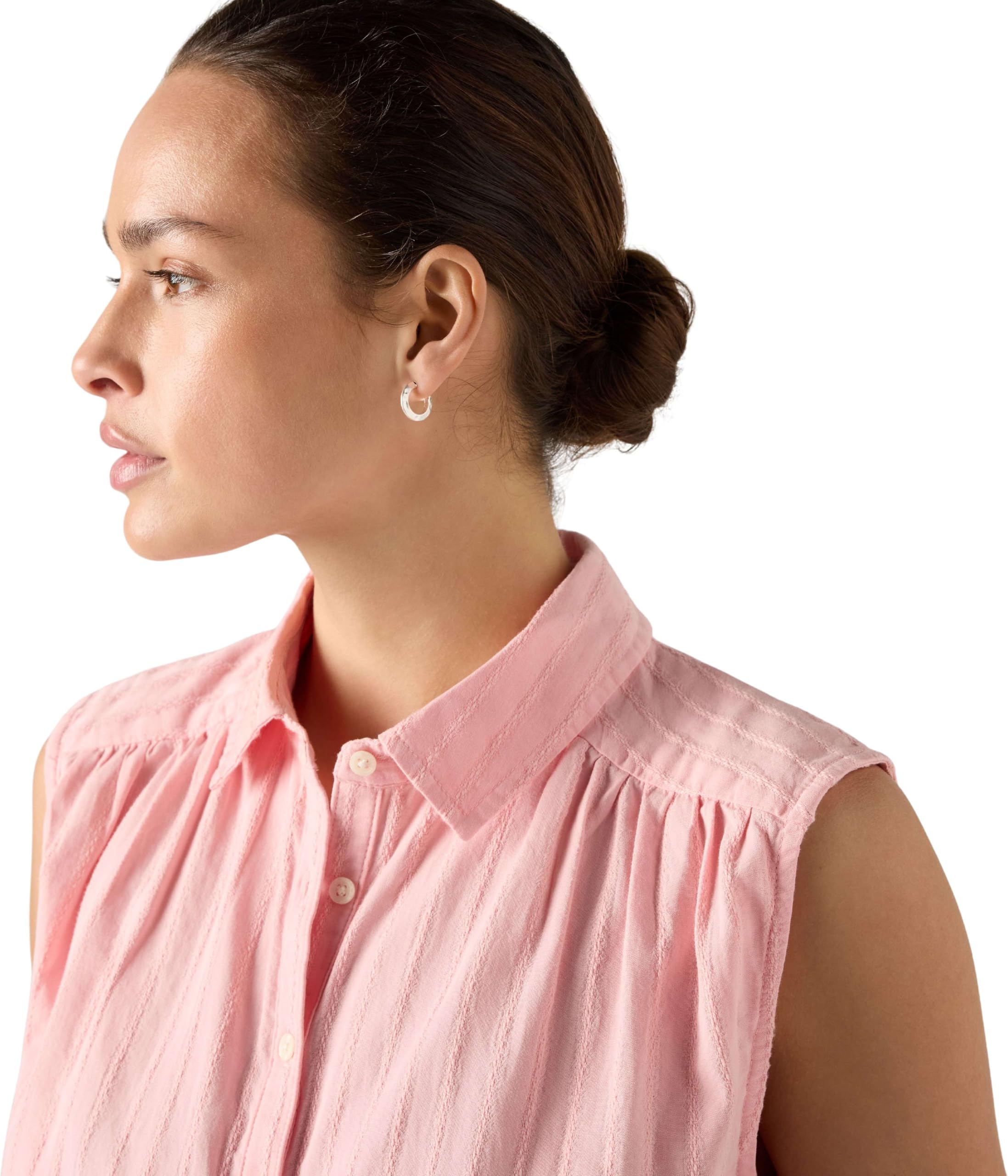 Levi's Donna Blusa Londynn Popover con Colletto a Punta, Senza Maniche