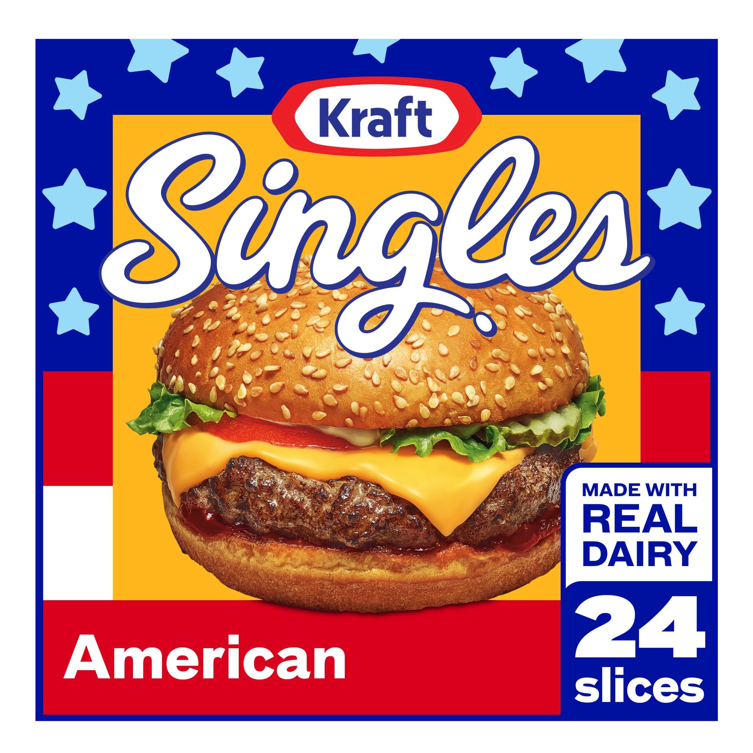 Kraft Singles American Slices, 24 ct Pack