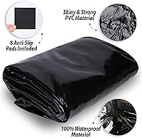 Vista 4 de ZONETECH Tapete de contención para nieve, barro, agua y garaje de hielo, color negro de alta calidad, resistente, protector de suelo para todas