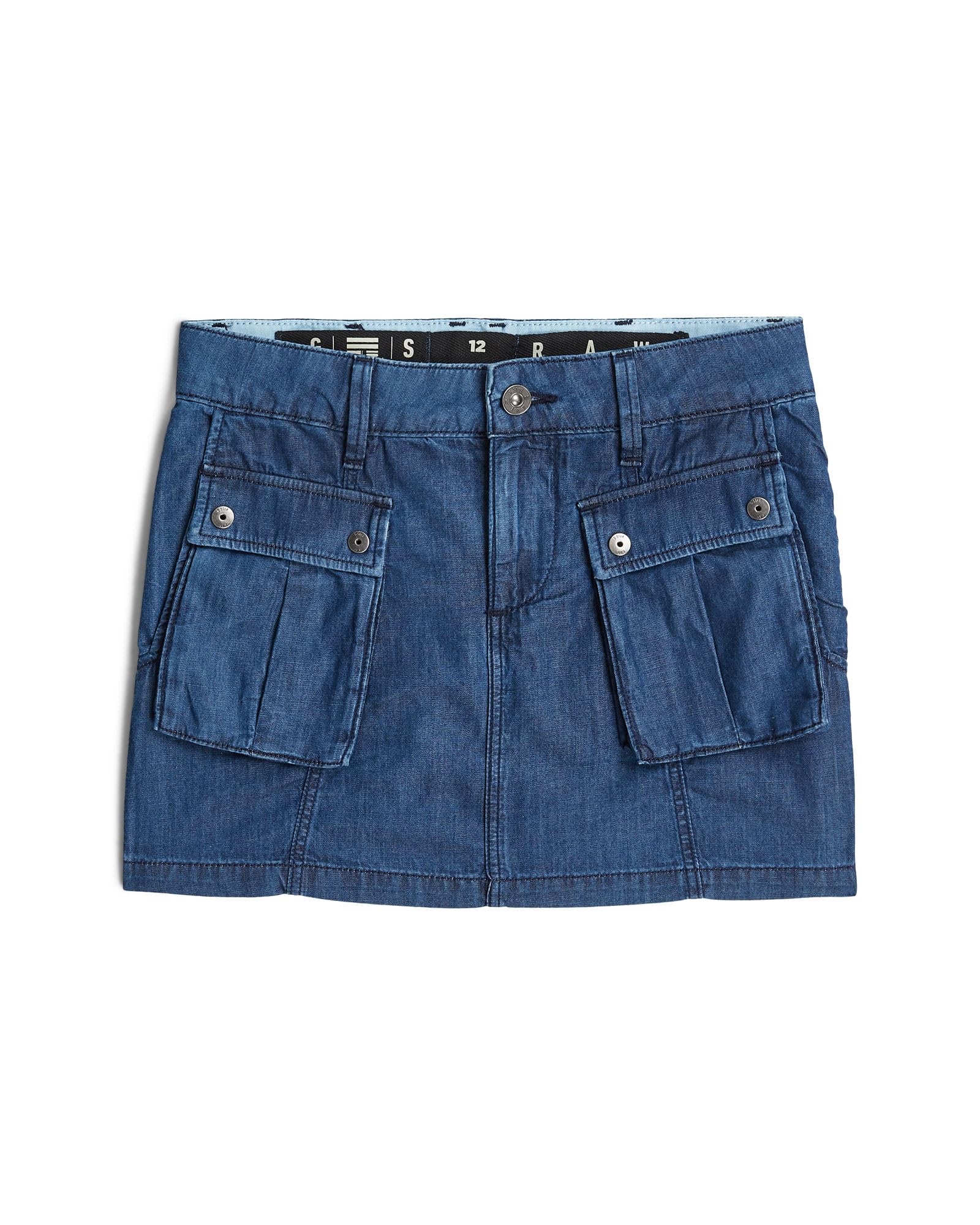 G-STAR Girls Mini Cargo Rock, Blau (MID Used D29722-01-J257), 8