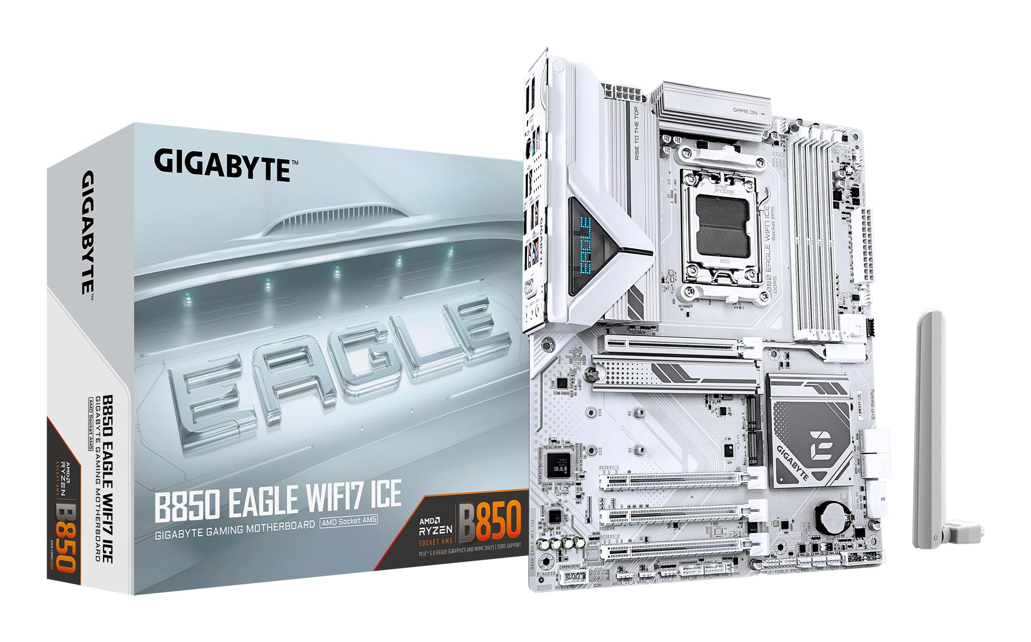【中古美品】GIGABYTE B850 EAGLE WIFI7 ICE Amazon.com: Gigabyte B850 EAGLE WIFI7 ICE Motherboard - AMD Ryzen