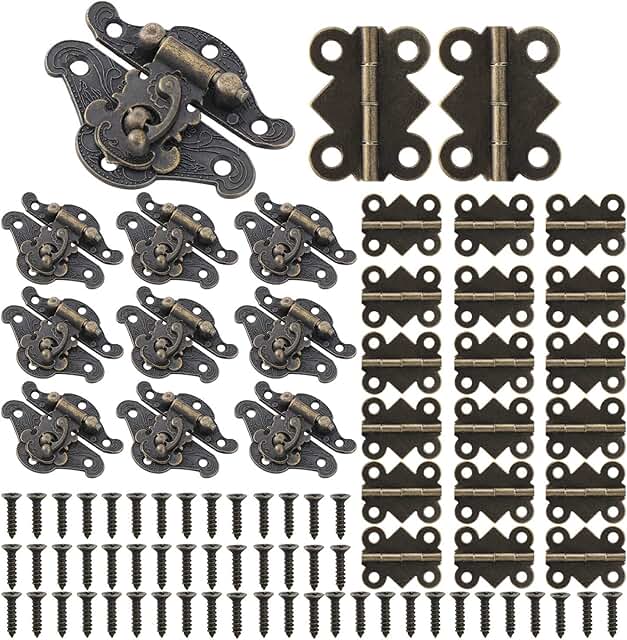 jewelry box hinges and latches